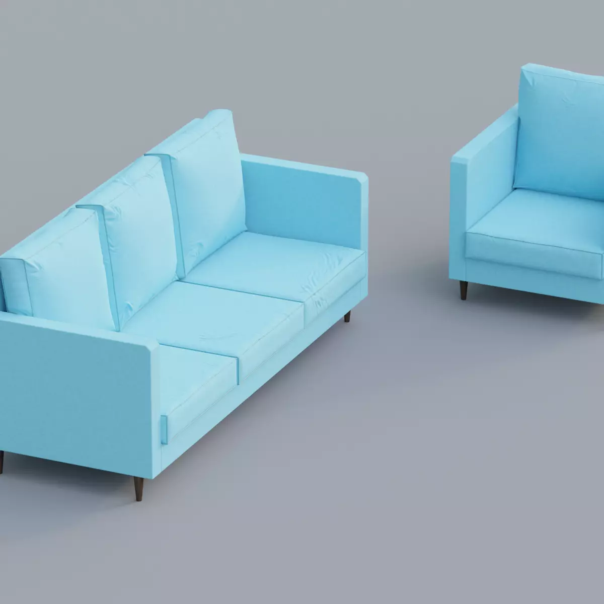 Modern Couches Free 3D model