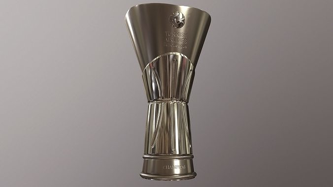 Basketball Euroleague cup Low-poly 3D model