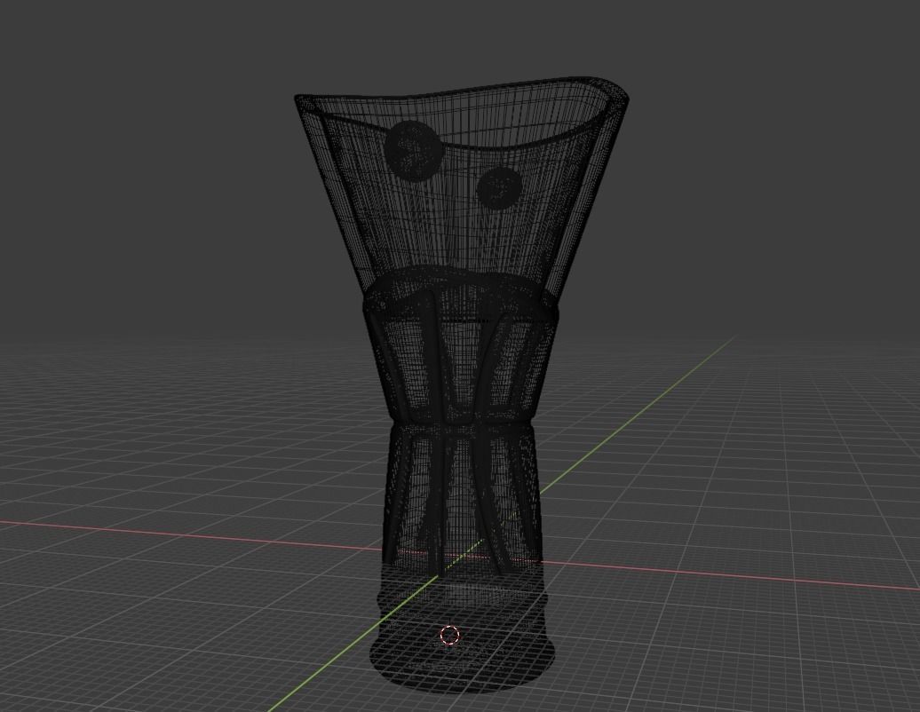 Basketball Euroleague cup Low-poly 3D model_7