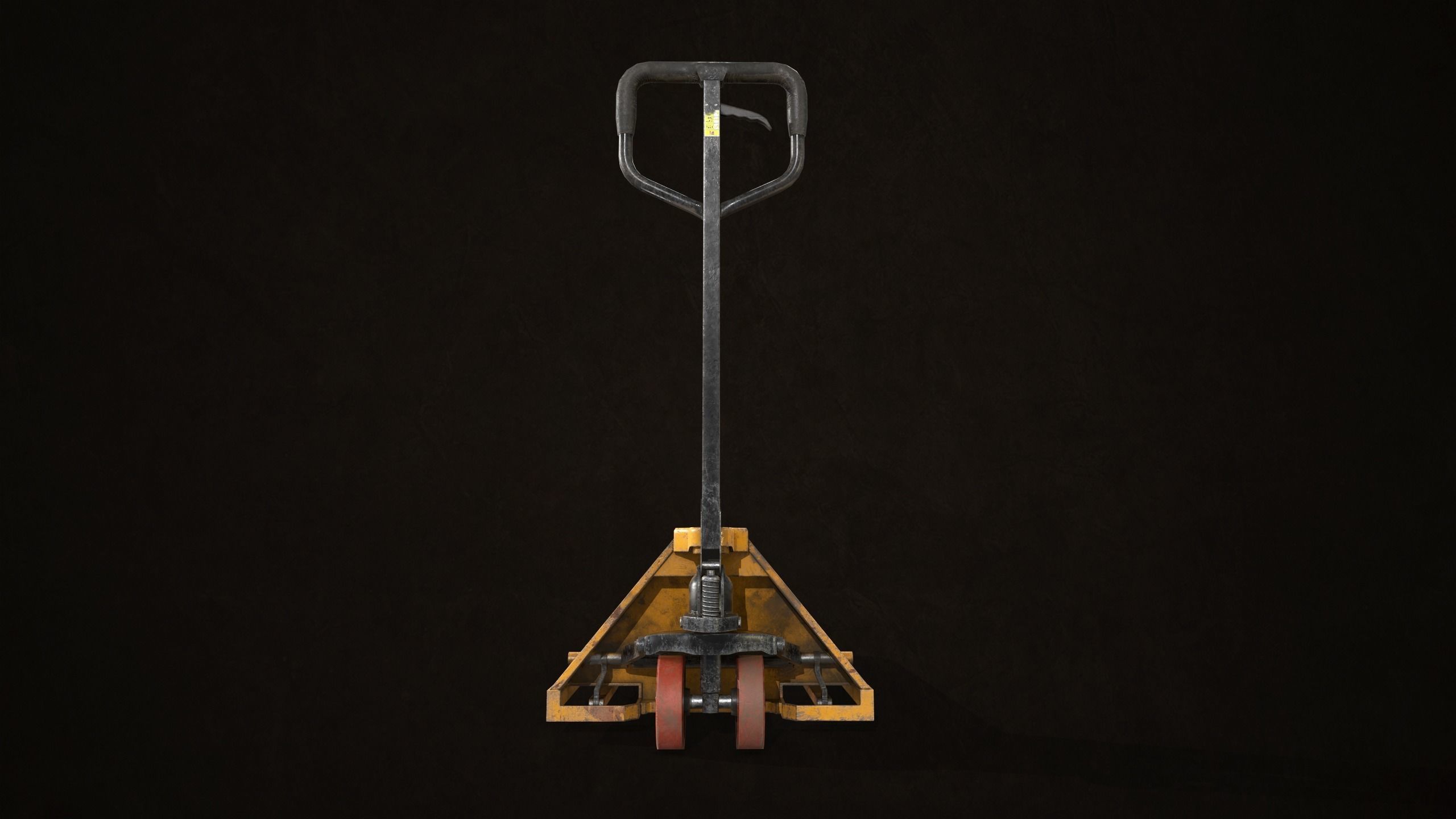 Hand Pallet Truck Low-poly 3D model_8