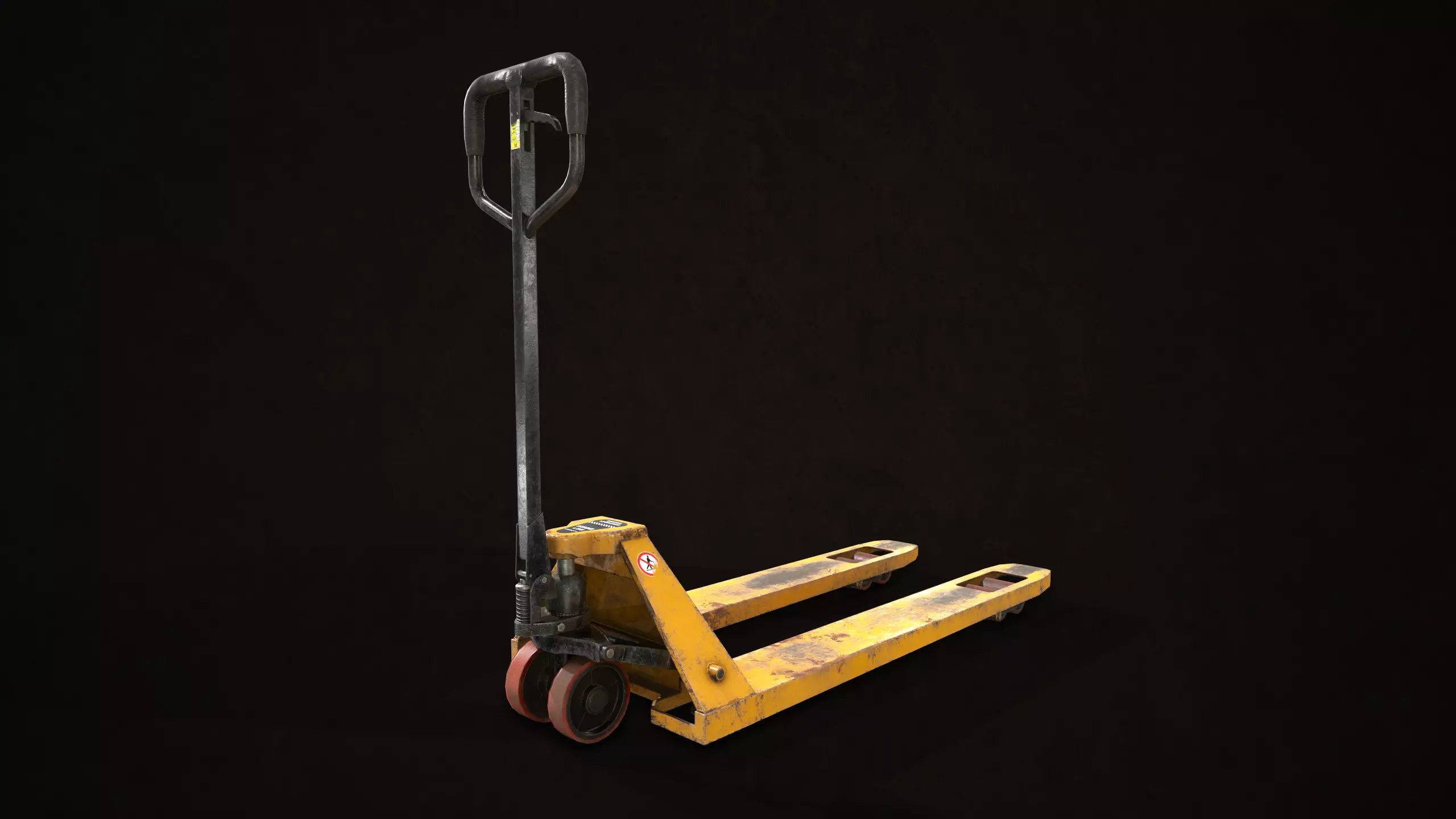 Hand Pallet Truck Low-poly 3D model_0