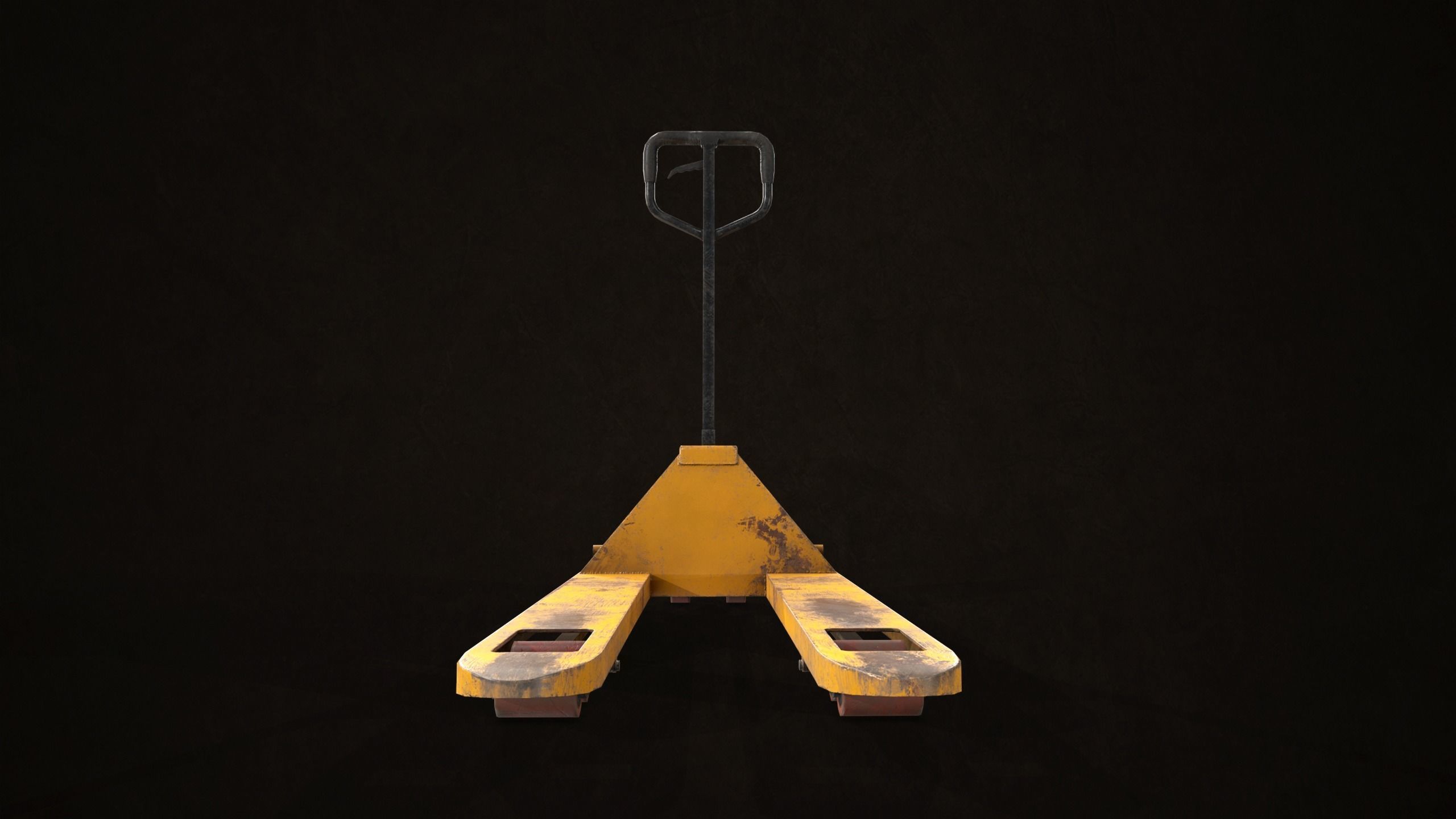Hand Pallet Truck Low-poly 3D model_10