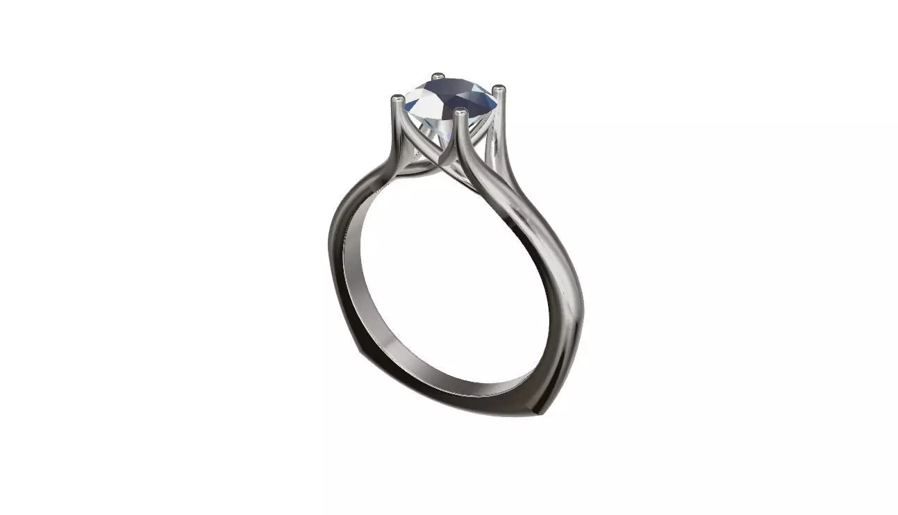 P214 ENGAGEMENT RING 3D print model_0