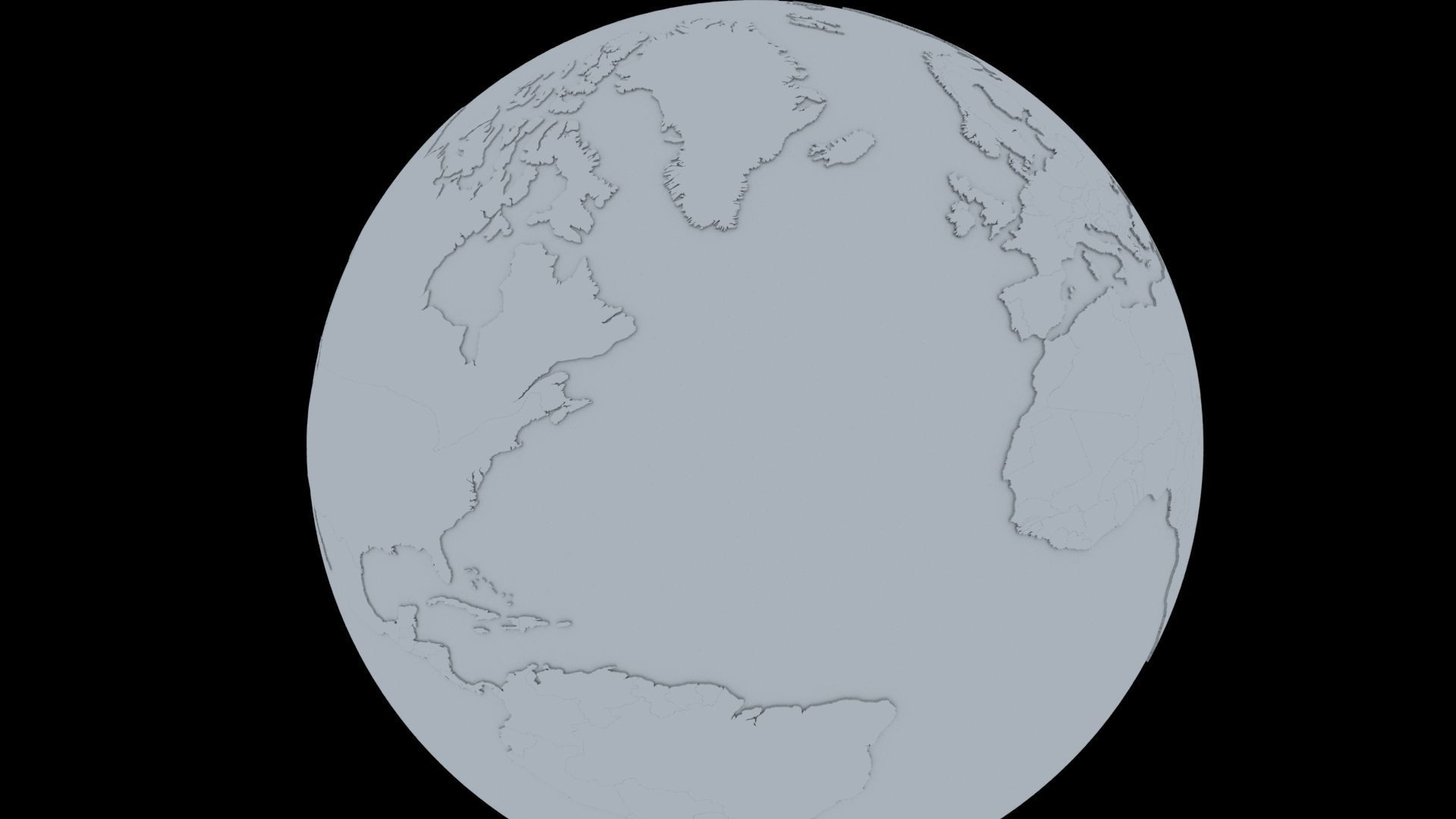 Earth globe 3D model_20