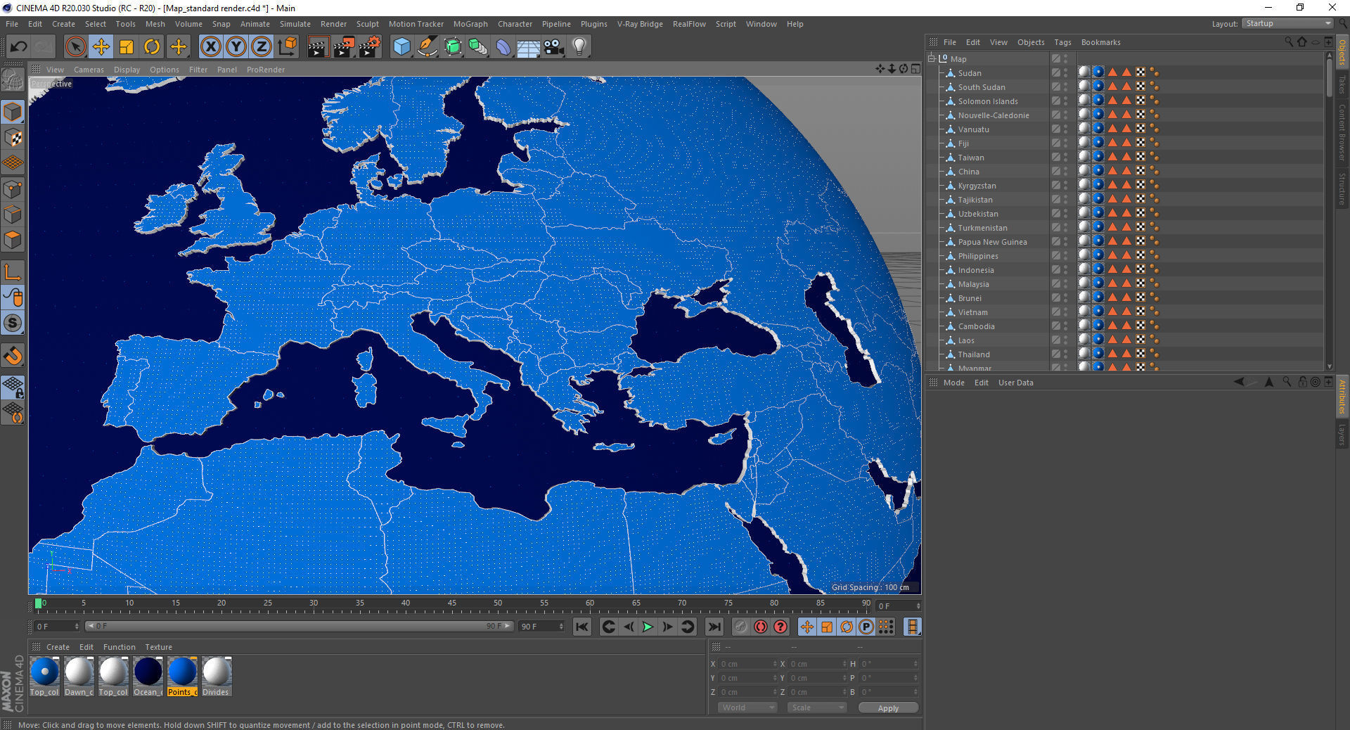 Earth globe 3D model_13