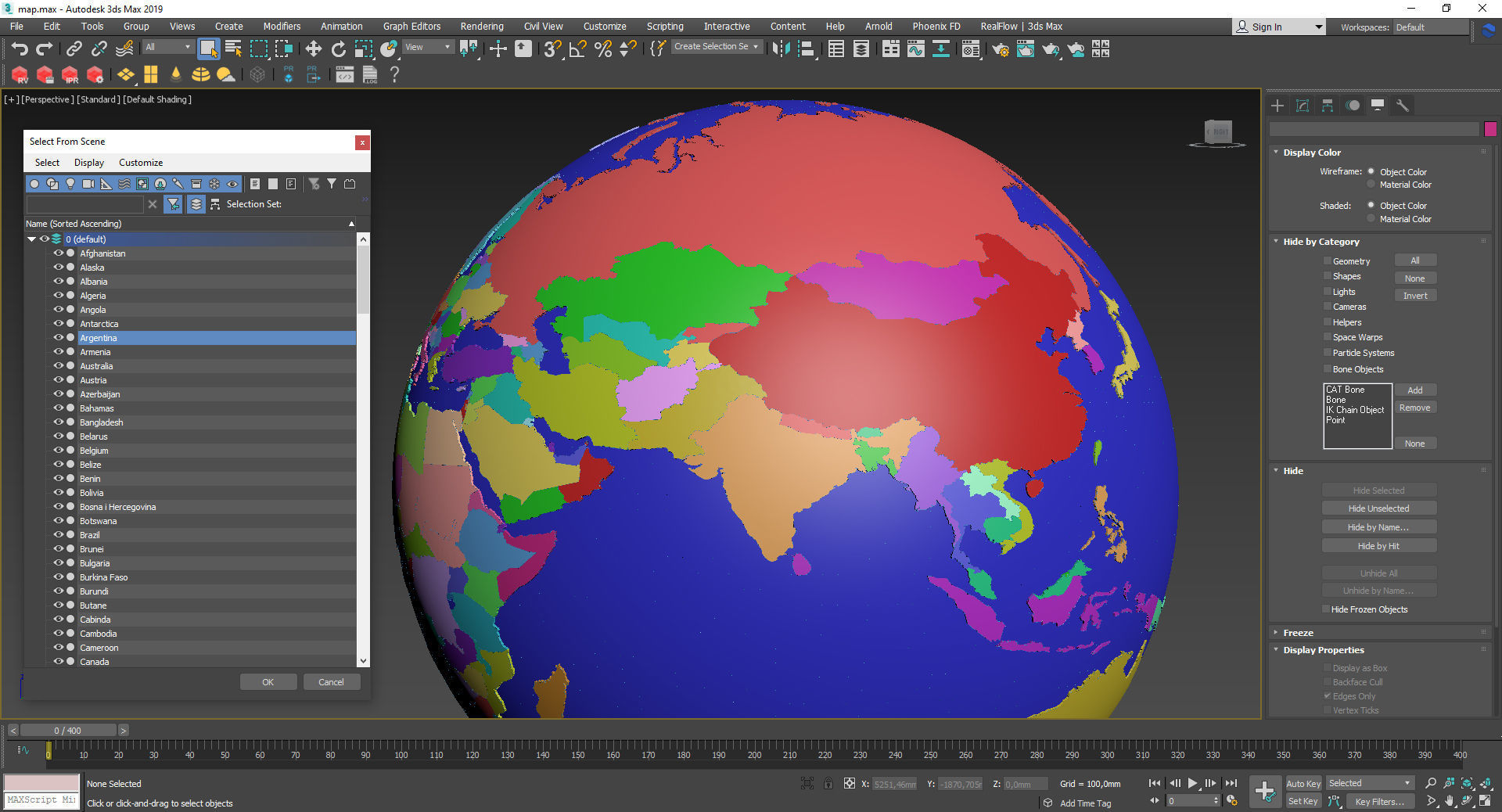 Earth globe 3D model_15