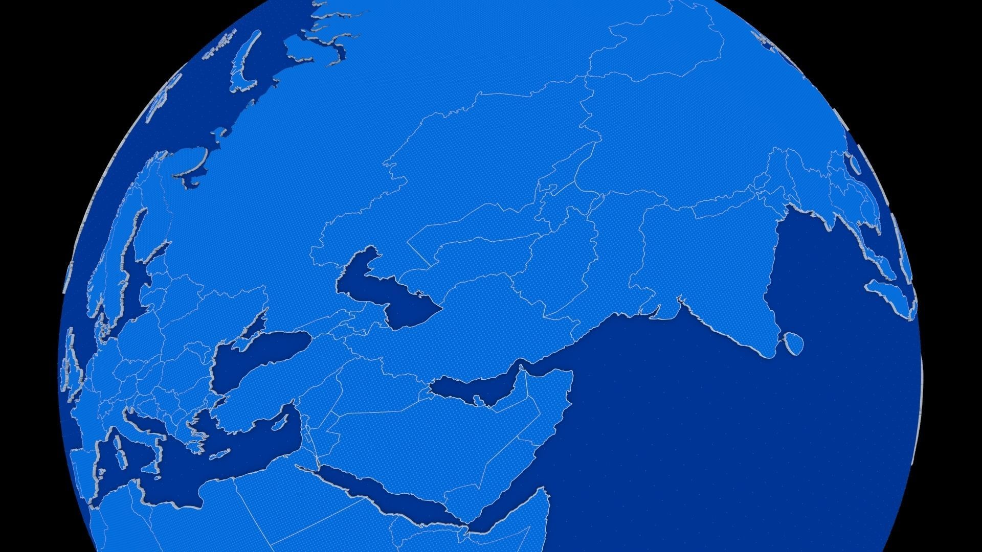 Earth globe 3D model_3
