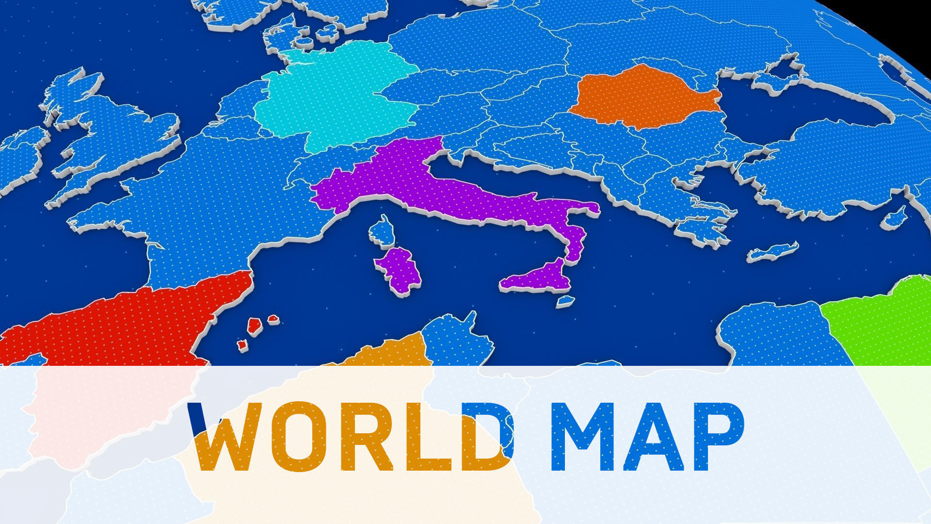 Earth globe 3D model_0