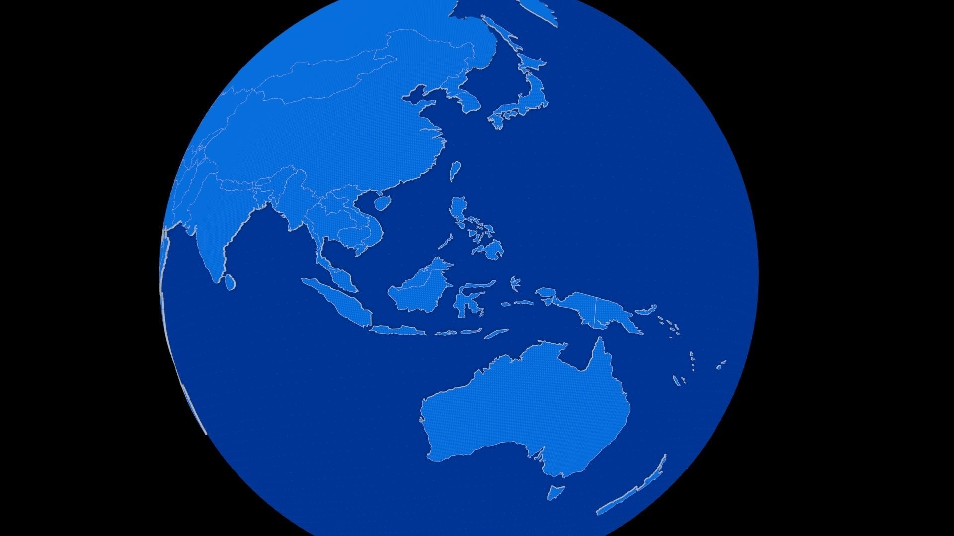 Earth globe 3D model_9