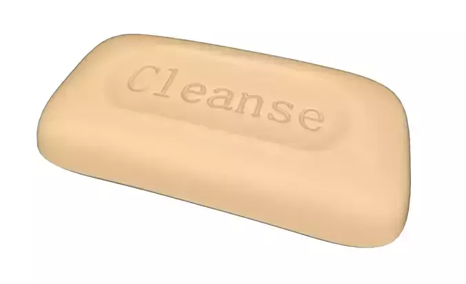 Game Ready PBR Bar of Soap Low-poly 3D model