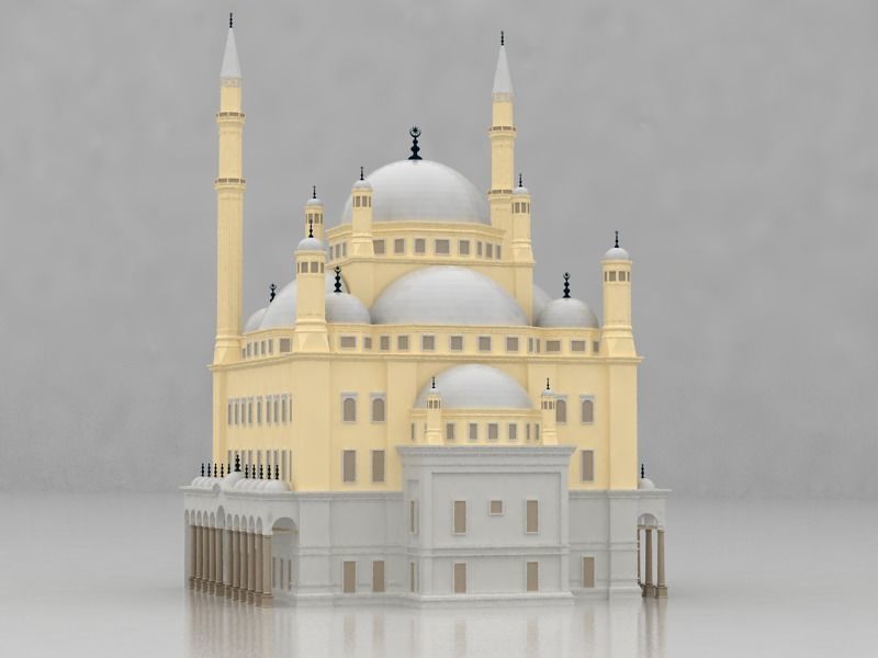 The Mohamed Ali Mosque 3D model_10