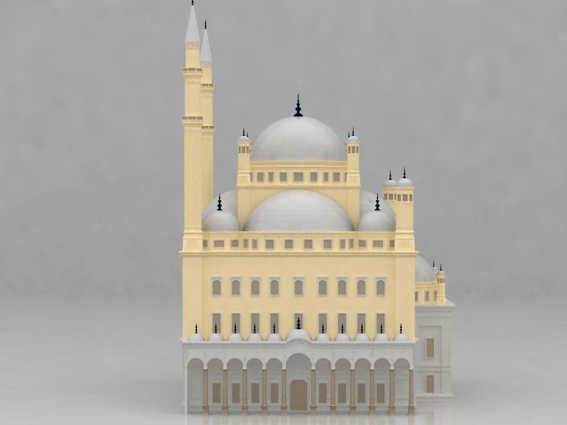 The Mohamed Ali Mosque 3D model_7