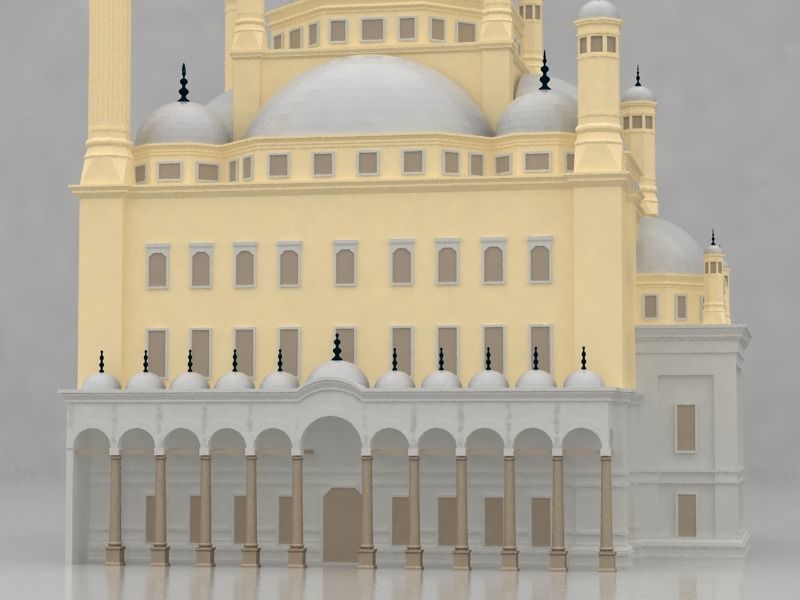 The Mohamed Ali Mosque 3D model_8
