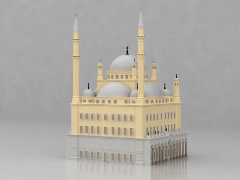 The Mohamed Ali Mosque 3D model_6