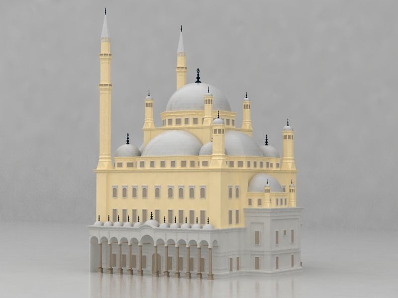 The Mohamed Ali Mosque 3D model_9