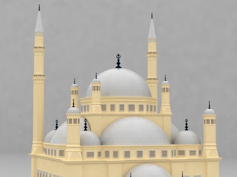 The Mohamed Ali Mosque 3D model_1