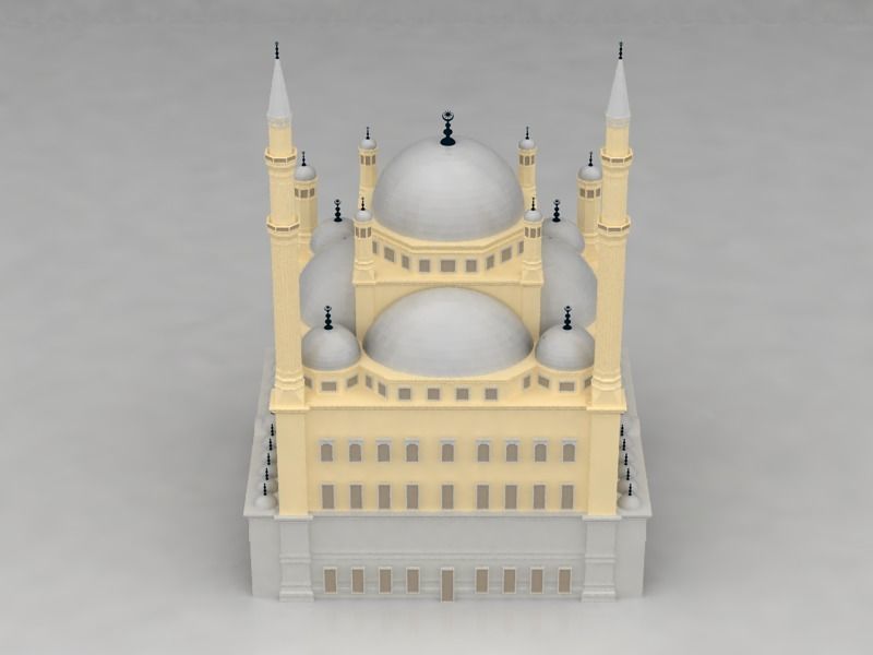 The Mohamed Ali Mosque 3D model_3