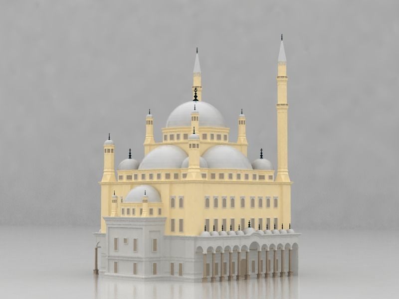 The Mohamed Ali Mosque 3D model_2