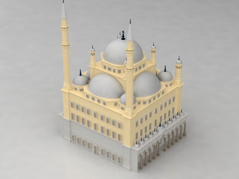 The Mohamed Ali Mosque 3D model_5