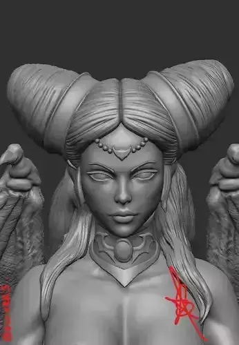 Bathory Bust by Creative Geek MB 3D print model