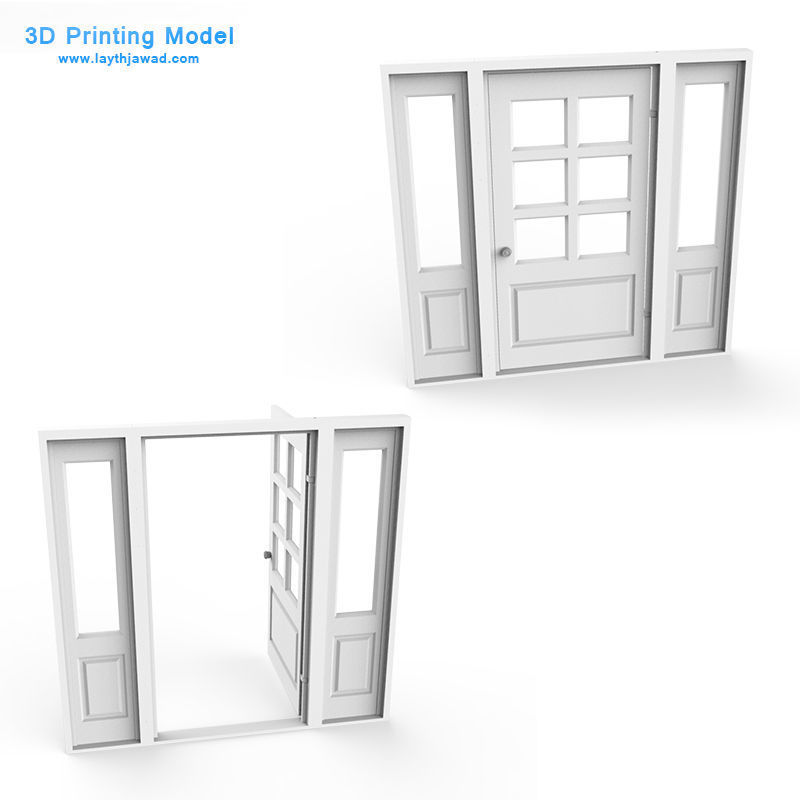 External Door 3D print model_3