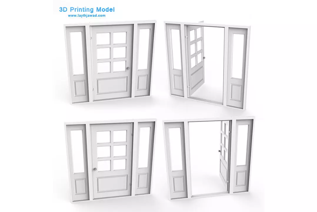 External Door 3D print model_0