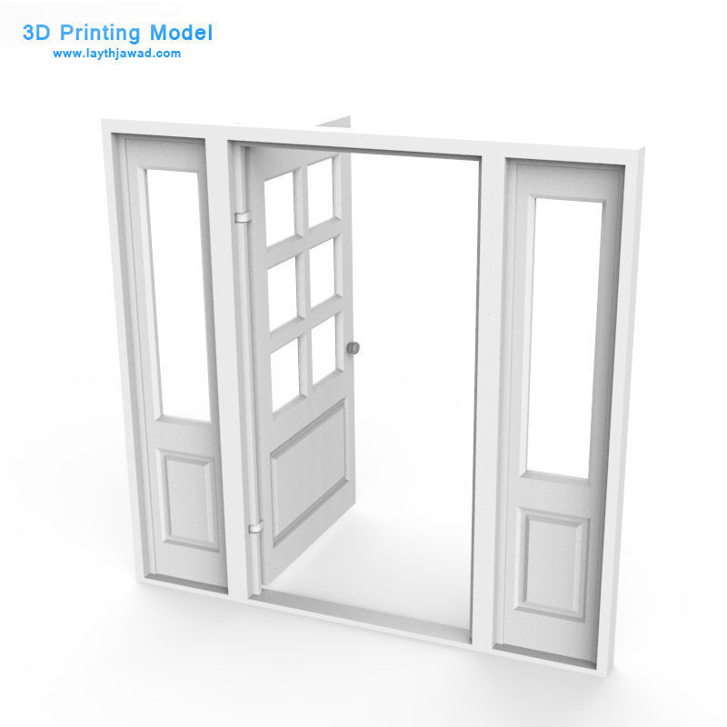 External Door 3D print model_3