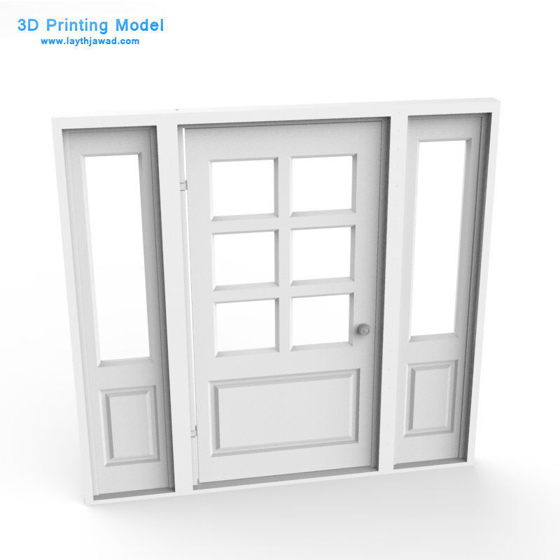 External Door 3D print model_2