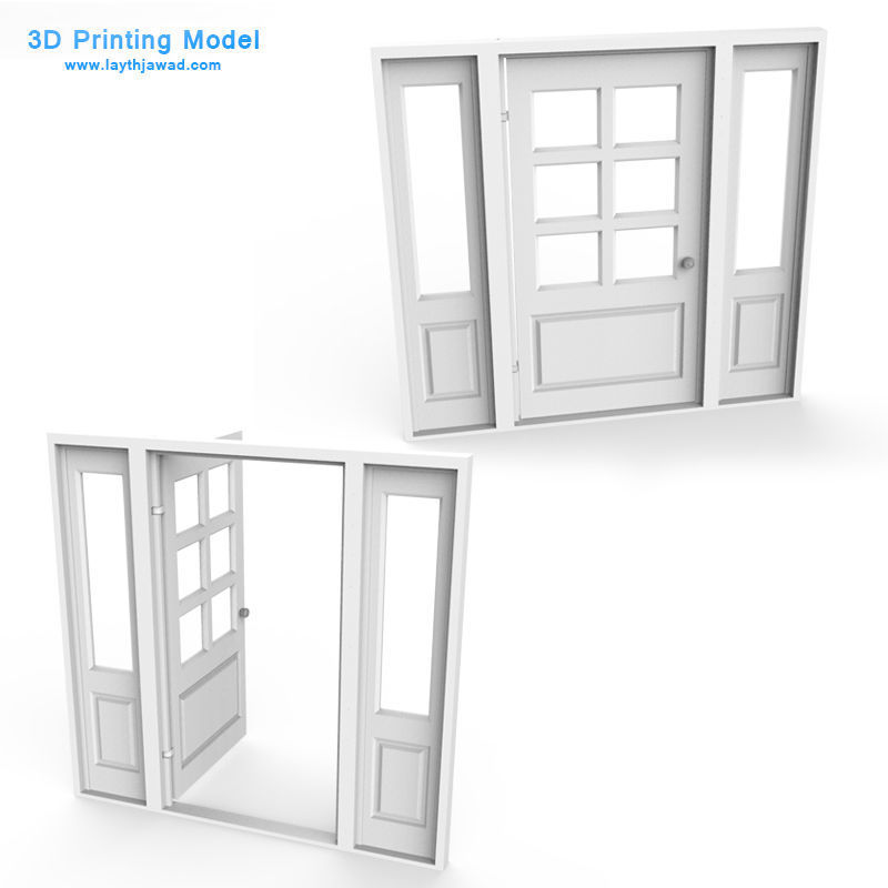 External Door 3D print model_1