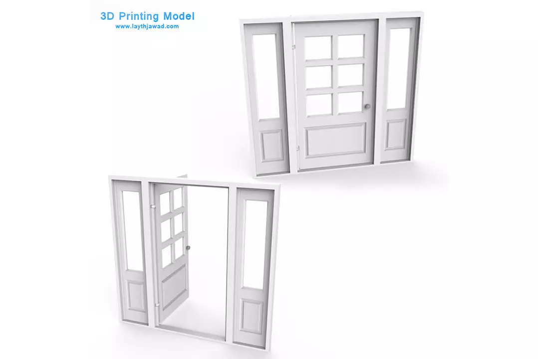 External Door 3D print model_0
