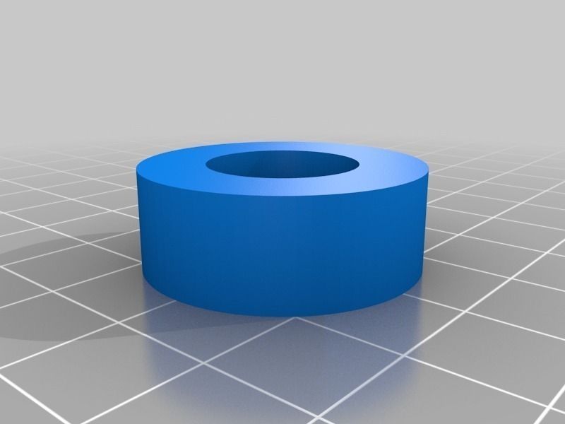 Flat filament spool roller Free 3D print model_3