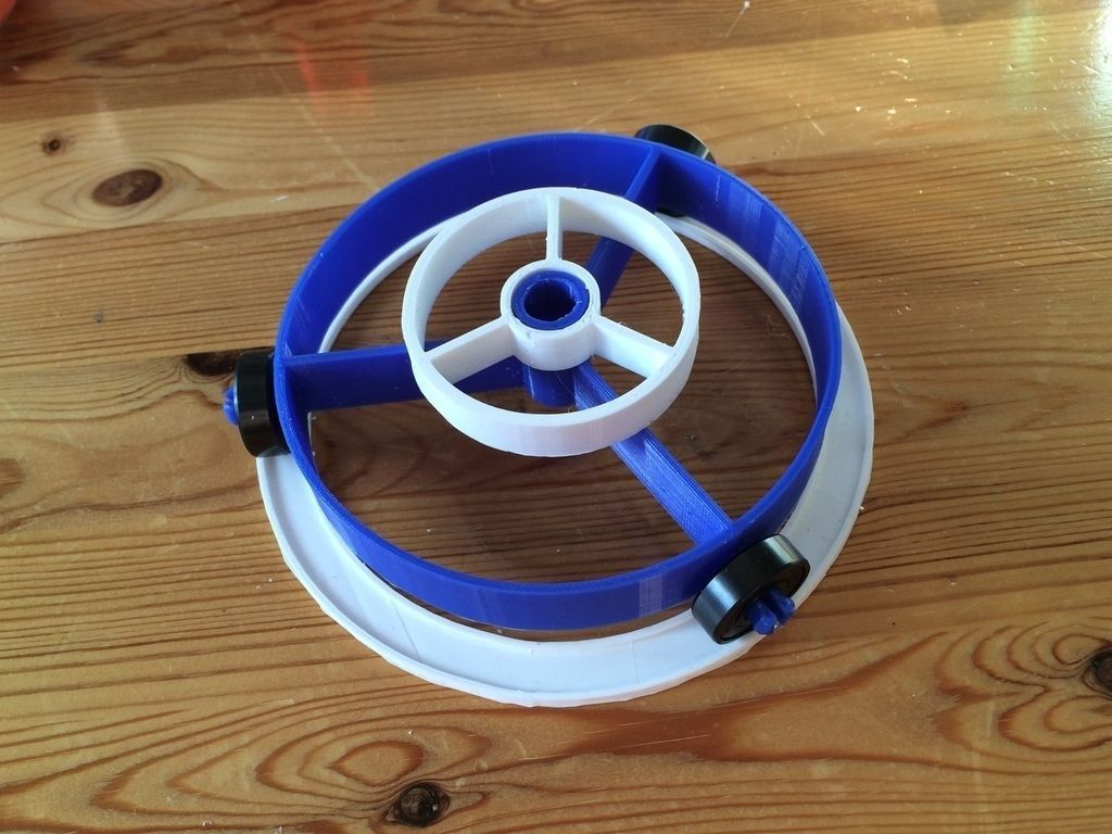 Flat filament spool roller Free 3D print model_4
