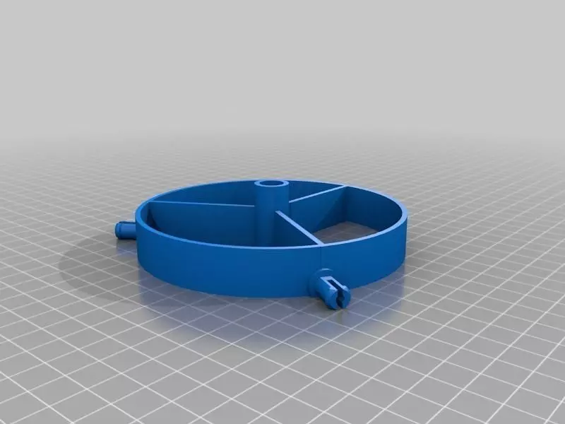 Flat filament spool roller Free 3D print model_0