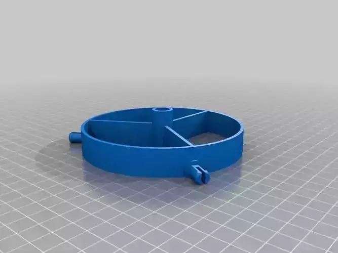 Flat filament spool roller Free 3D print model