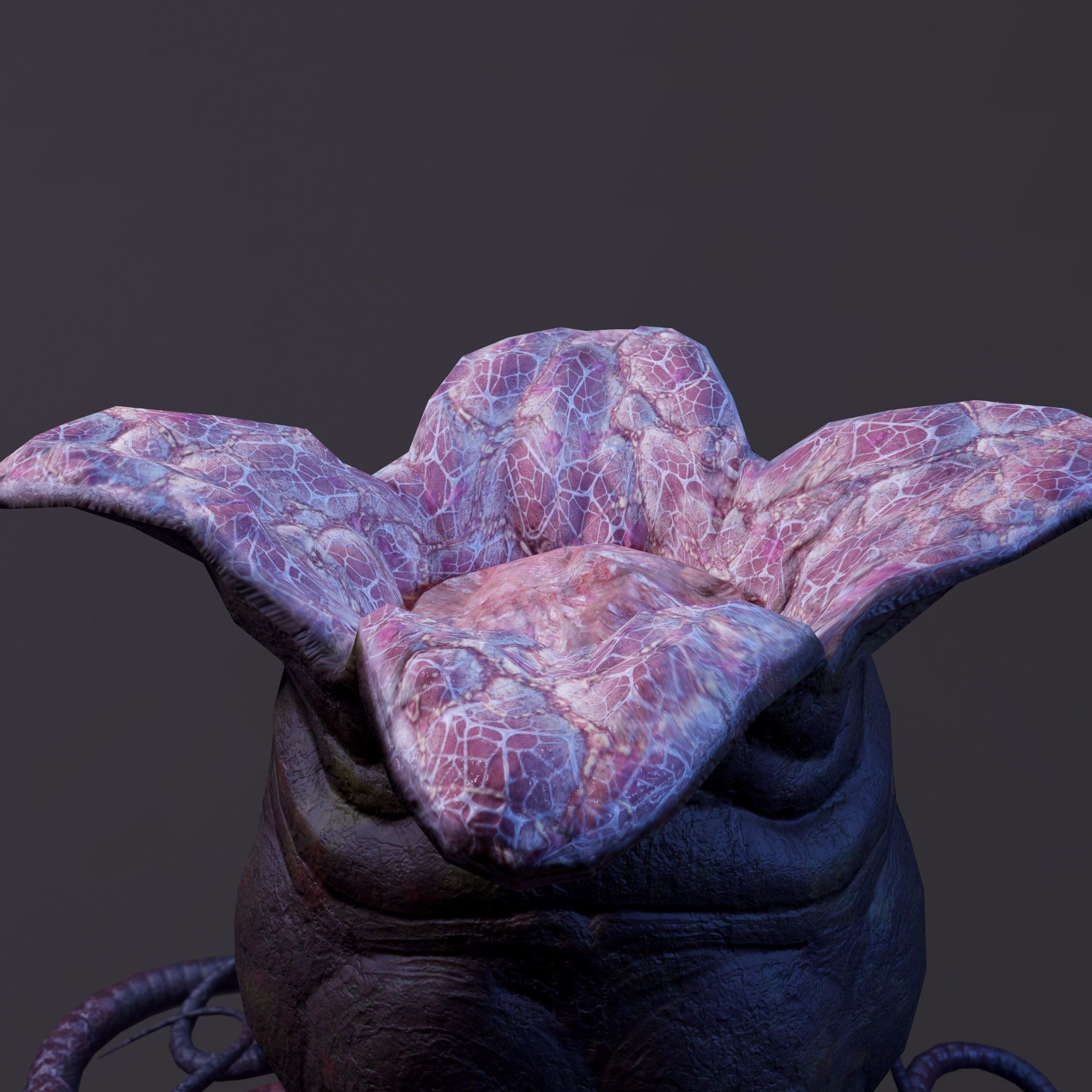 Alien egg Low-poly 3D model_9