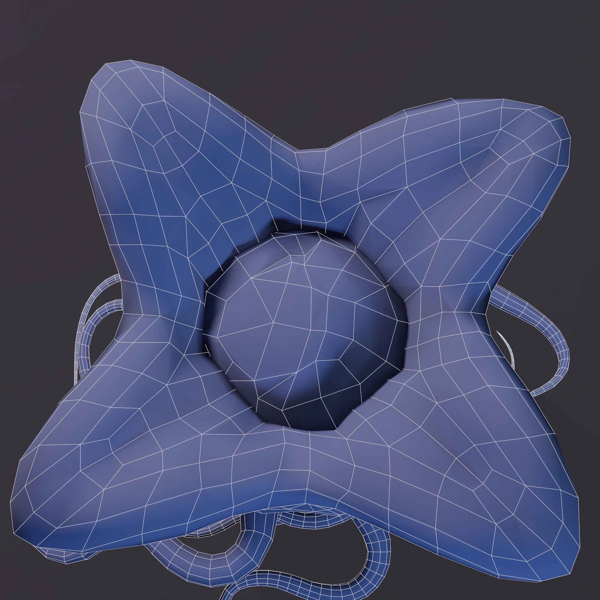 Alien egg Low-poly 3D model_14