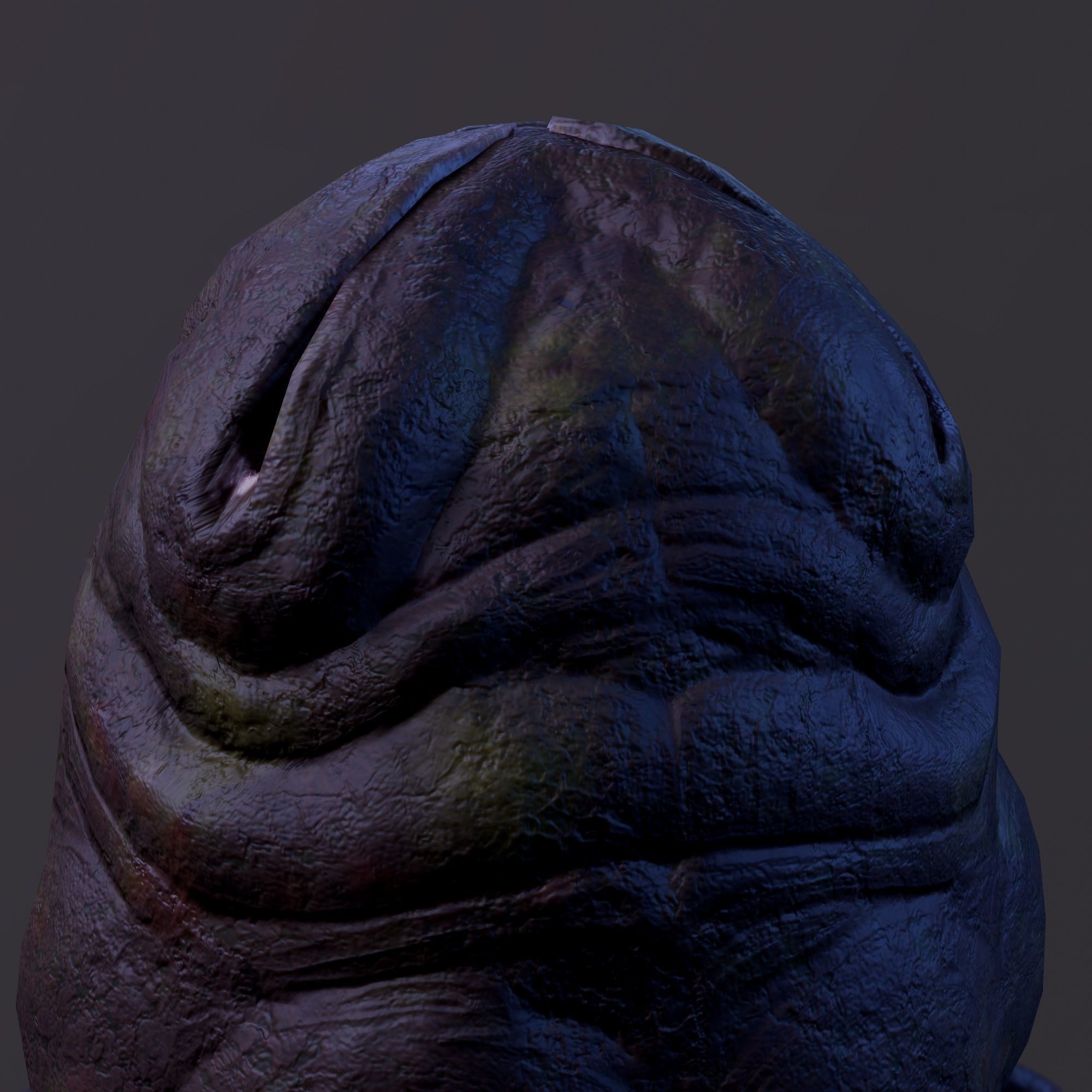 Alien egg Low-poly 3D model_8