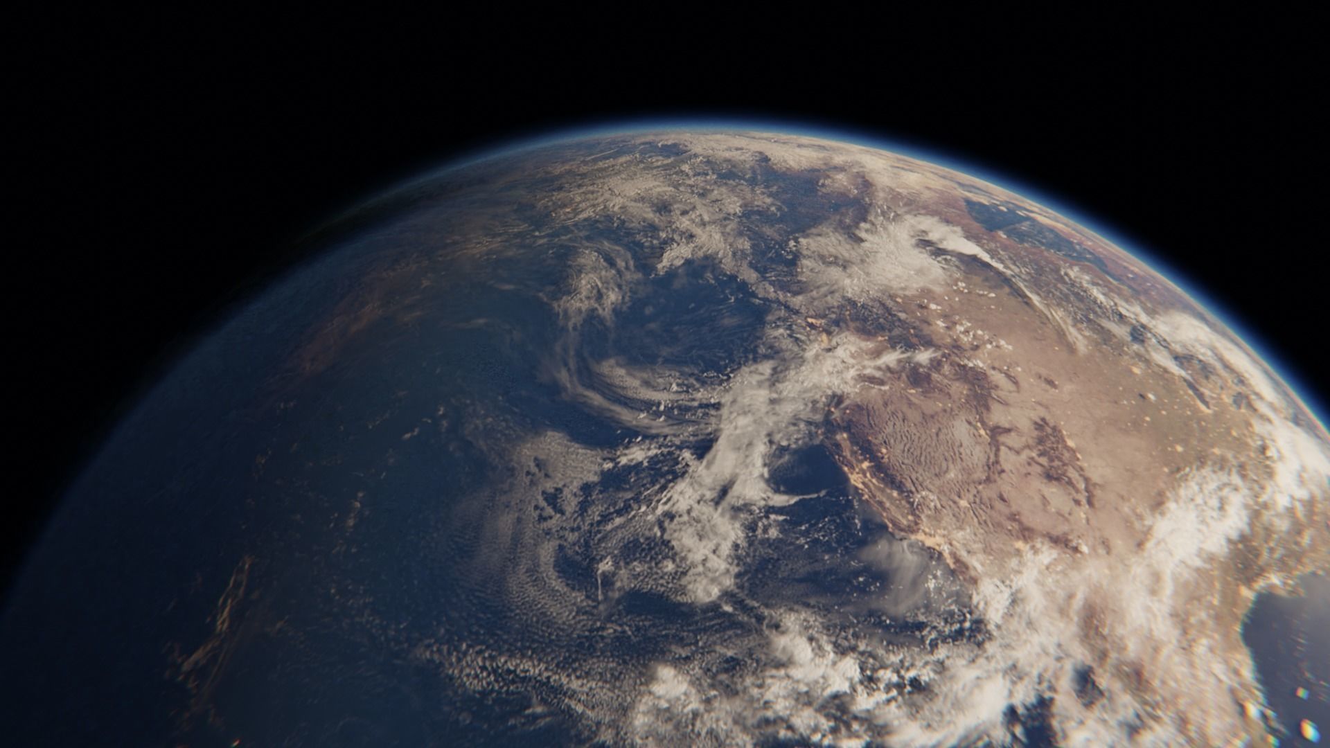 Earth - Accurate Atmosphere - Day Night Cycles for City Lights 3D model_7