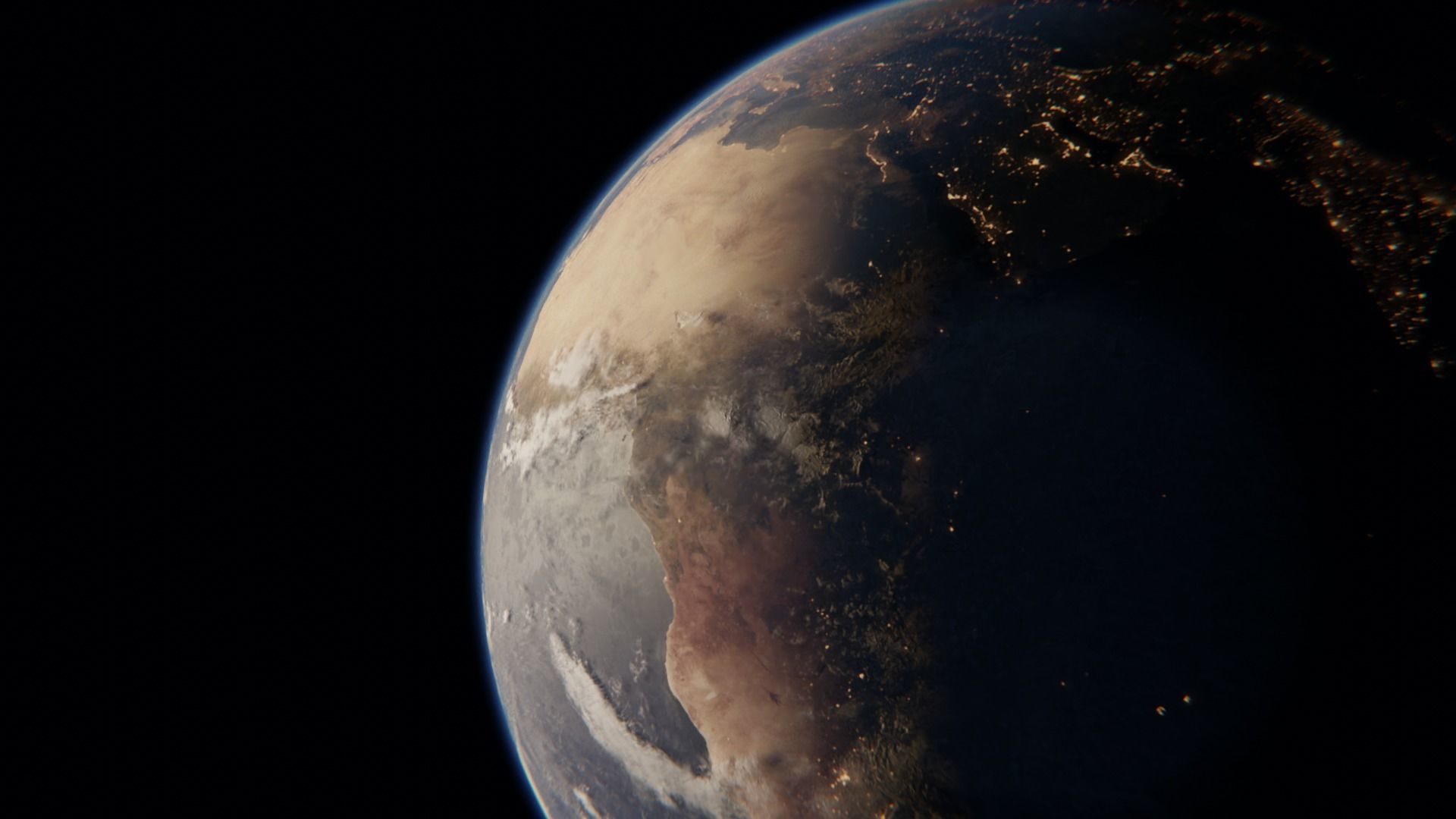 Earth - Accurate Atmosphere - Day Night Cycles for City Lights 3D model_6