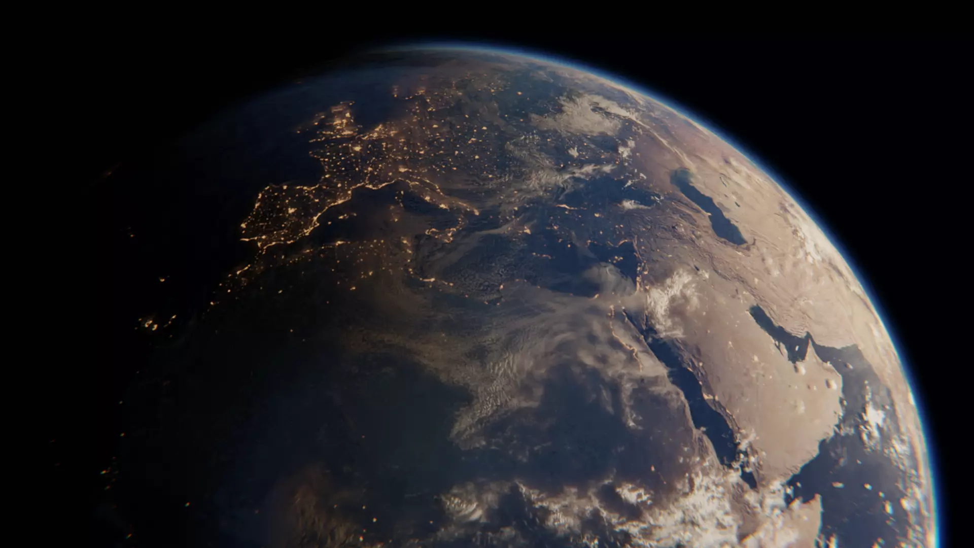 Earth - Accurate Atmosphere - Day Night Cycles for City Lights 3D model_0