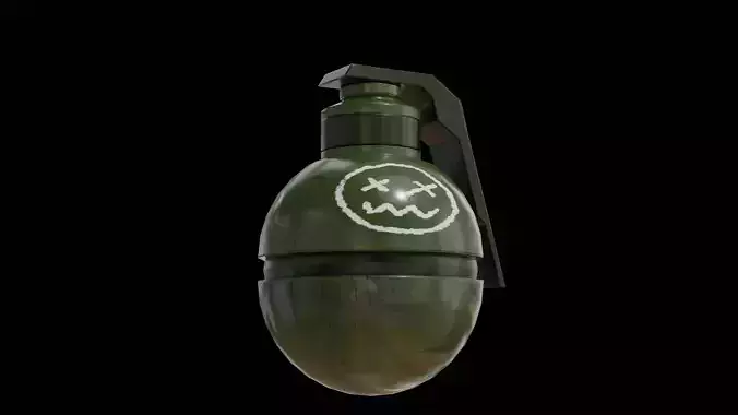 Grenade Low Poly Model