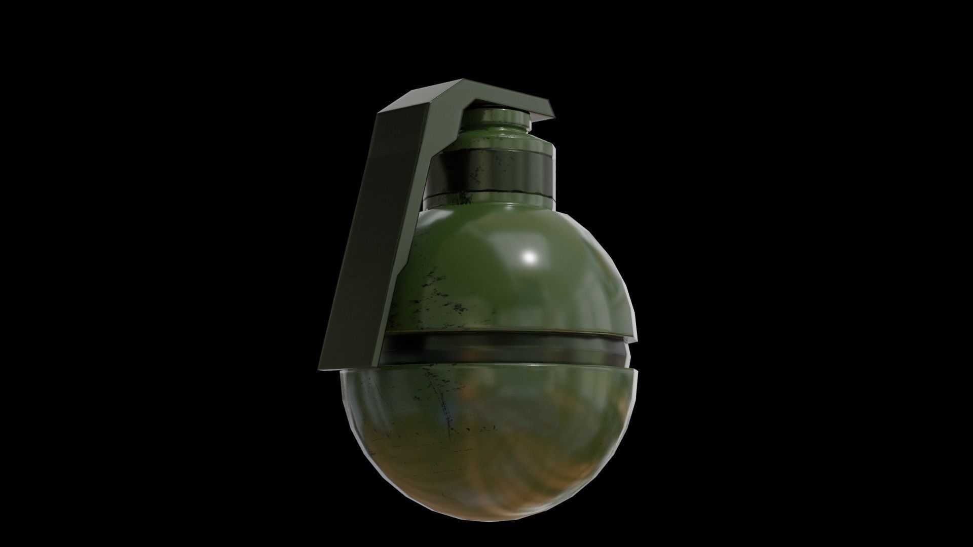 Grenade Low Poly Model Low-poly 3D model_1