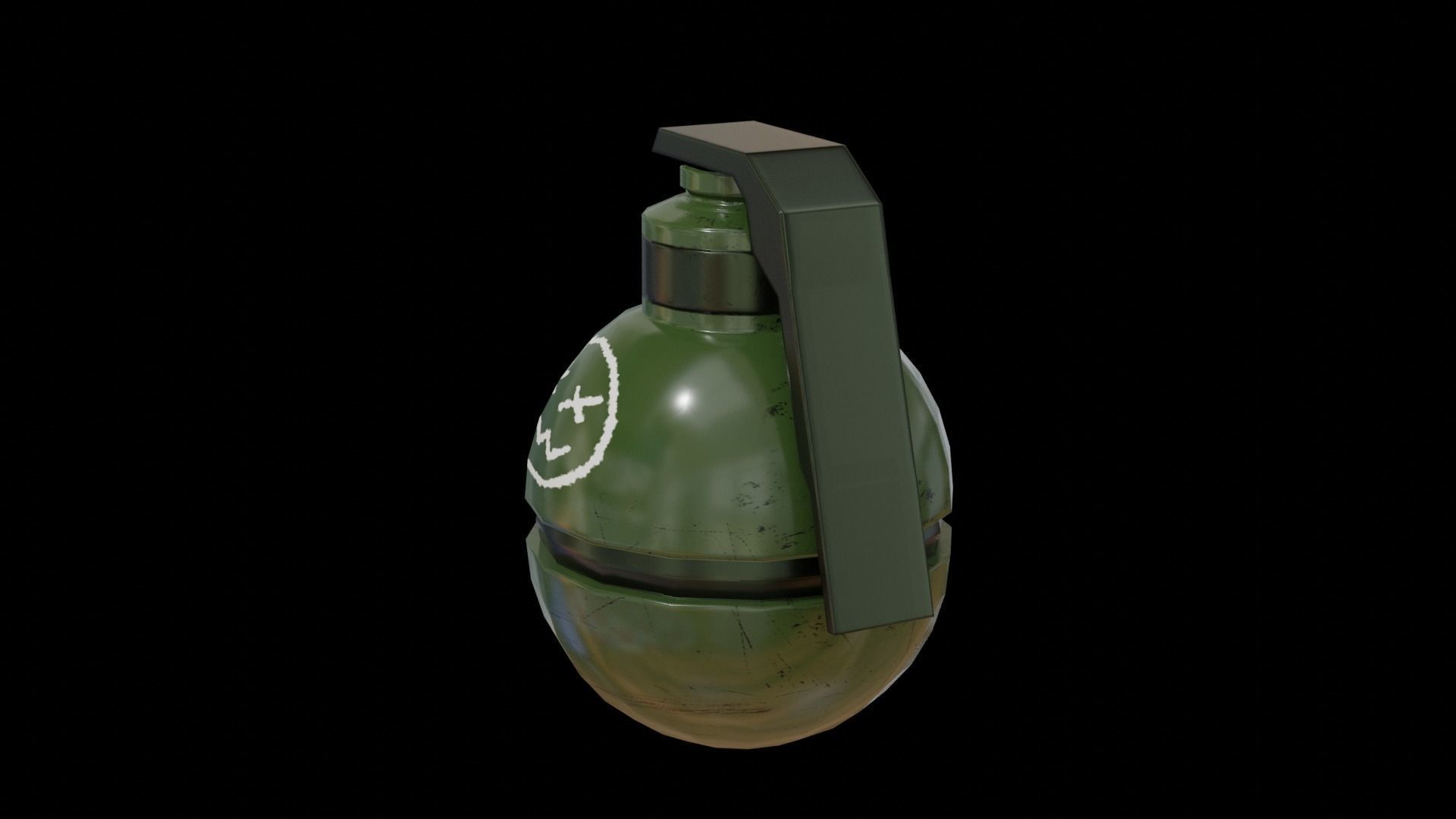 Grenade Low Poly Model Low-poly 3D model_4