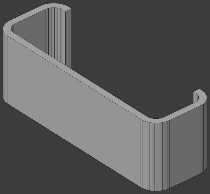 Low poly 43 standard C Profiles with thickness more than 2mm 3D model_13