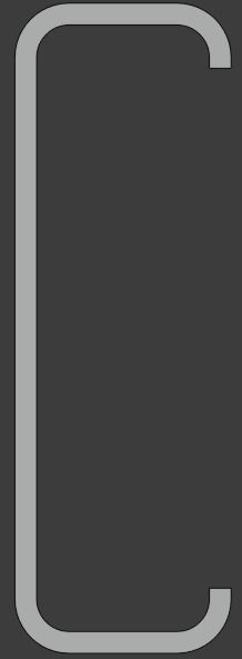 Low poly 43 standard C Profiles with thickness more than 2mm 3D model_16