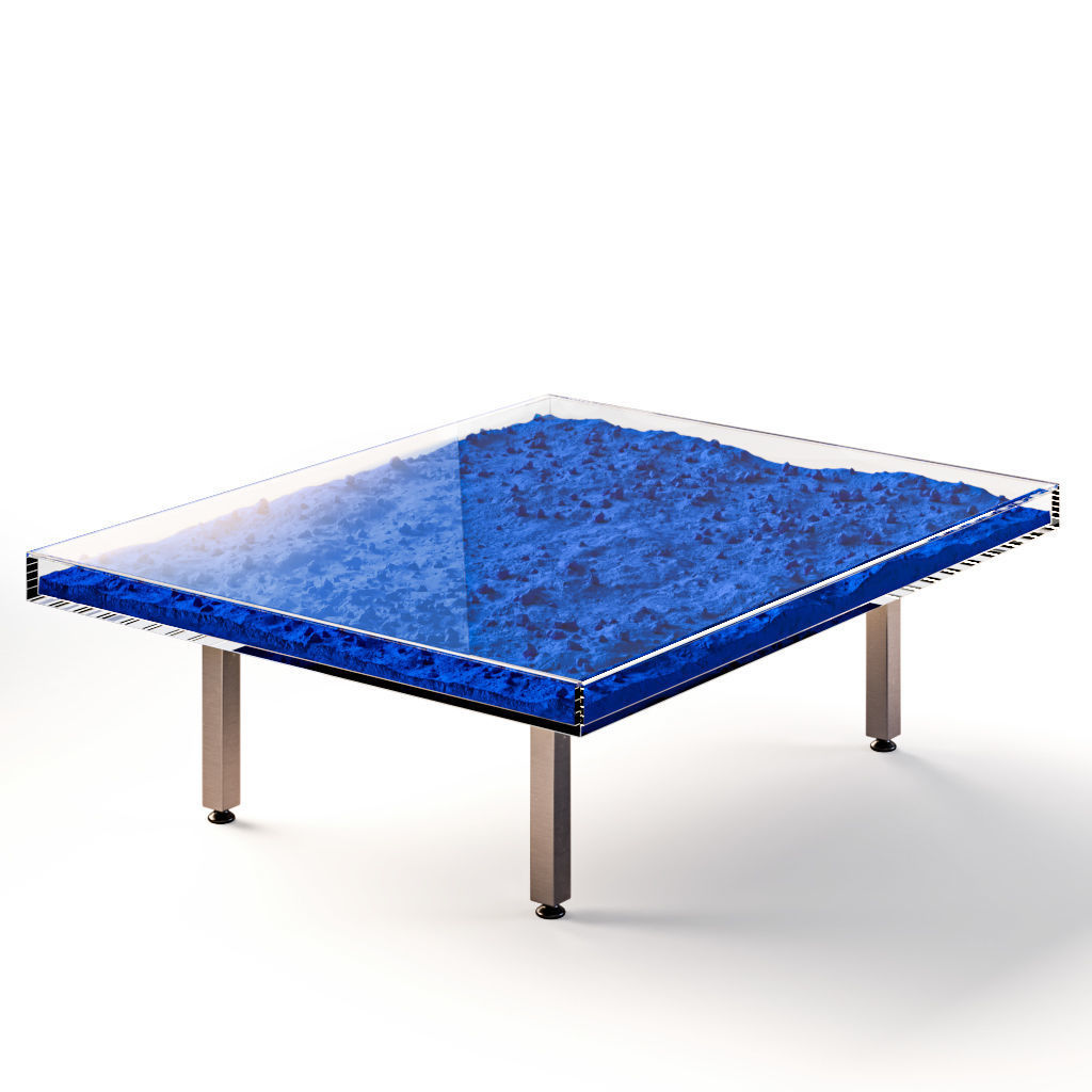 Table Klein Blue by Yves Klein 3D model CGTrader