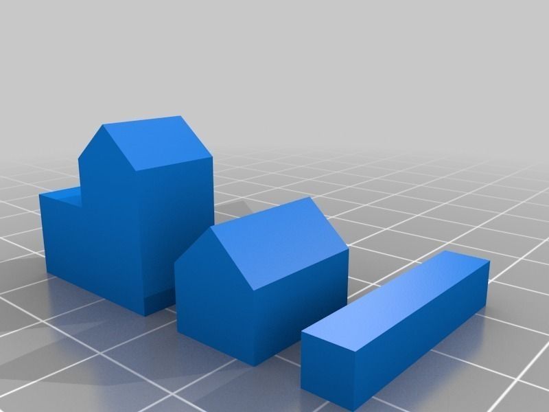 Settlers of Catan replacement pieces parametric Free 3D print model_5