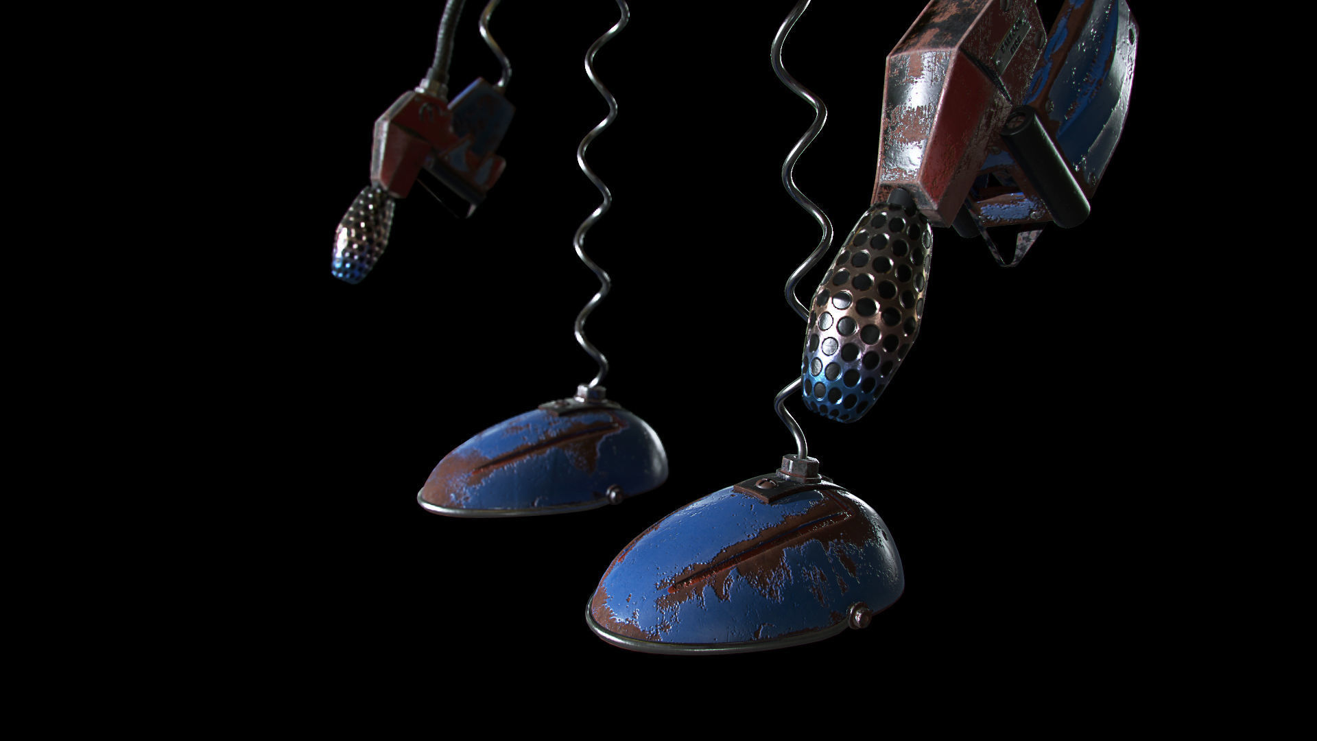 Character Flamethrower  PBR 3D model_5