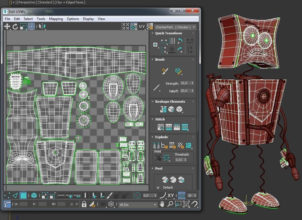 Character Flamethrower  PBR 3D model_25