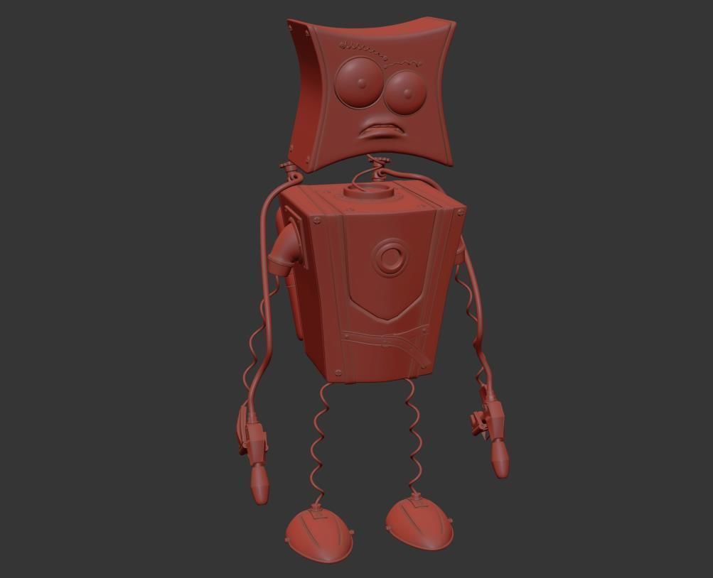 Character Flamethrower  PBR 3D model_9